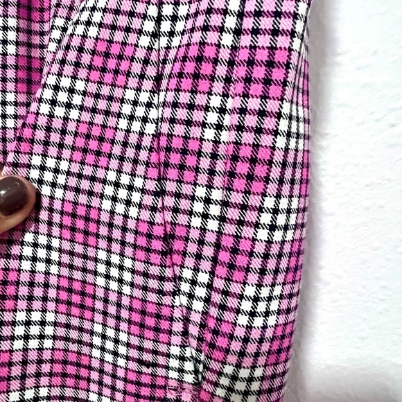 J. Crew Cameron slim crop pant in pink plaid 6 - Picture 5 of 9